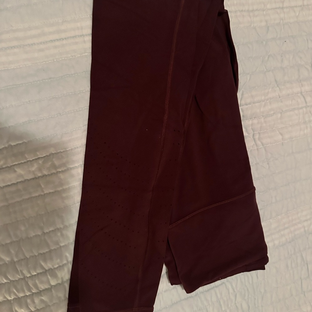 Athleta Burgundy Leggings